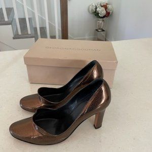 Georgina Goodman Bronze Leather Courts. 41 EU